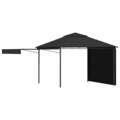 VidaXL Prieel Met Uitschuifbare Daken 180 G/m² 3x3x2,75 M Antraciet -Buitenparasols Winkel 0dc8681891ba4145a5b150d00536a953