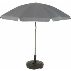 Merkloos Parasolvoet - Rond - Antraciet - D42 Cm - 13 Liter - Kunststof -Buitenparasols Winkel 1000000874 0103