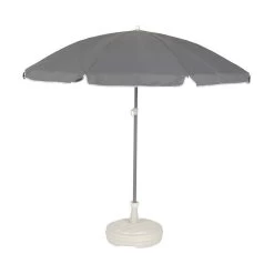 Merkloos Ronde Parasolvoet Wit 42 Cm 13 Liter -Buitenparasols Winkel 1000000910 0104