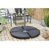 909 Outdoor Vulbaar Voetstuk Voor Parasol, 100 X 100 Cm -Buitenparasols Winkel 1000000956