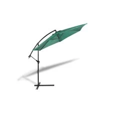 909 Outdoor Hangende Parasol Met Stalenframe In Donkergroen