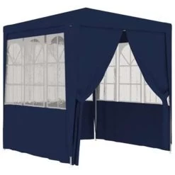 VidaXL Partytent Met Zijwanden Professioneel 90 G/m² 2,5x2,5 M Blauw