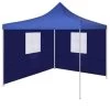 VidaXL Vouwtent Met 2 Wanden 3x3 M Blauw -Buitenparasols Winkel 1000001053