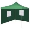 VidaXL Vouwtent Met 2 Wanden 3x3 M Groen -Buitenparasols Winkel 1000001062