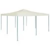 VidaXL Prieel Inklapbaar 5x5 M Crème -Buitenparasols Winkel 1000001076