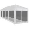 VidaXL Partytent Met 10 Mesh Zijwanden 12x3 M -Buitenparasols Winkel 1000001097