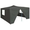 VidaXL Prieel Inklapbaar Met 4 Zijwanden 5x5 M Antraciet -Buitenparasols Winkel 1000001102