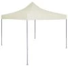 VidaXL Partytent Professioneel Inklapbaar 2x2 M Staal Crème -Buitenparasols Winkel 1000001108