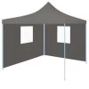 VidaXL Vouwtent Pop-up Met 2 Zijwanden 3x3 M Antraciet -Buitenparasols Winkel 1000001115