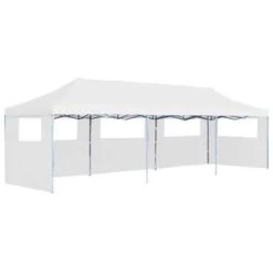 VidaXL Partytent Pop-up Met 5 Zijwanden 3x9 M Wit
