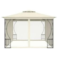 VidaXL Prieel Met Netten 300x400x265 Cm Crèmekleurig -Buitenparasols Winkel 1000001219 0101