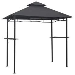 VidaXL Barbecue Paviljoen 240x150x255 Cm Staal Antraciet