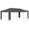 VidaXL Prieel Met Dubbel Dak 3x6 M Antraciet -Buitenparasols Winkel 1000001247