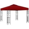 VidaXL Prieel 3x3 M Wijnrood 2 VidaXL Prieel 3x3 M Wijnrood -Buitenparasols Winkel 1000001291
