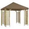 VidaXL Prieel 3x3 M Taupe 1 VidaXL Prieel 3x3 M Taupe -Buitenparasols Winkel 1000001309