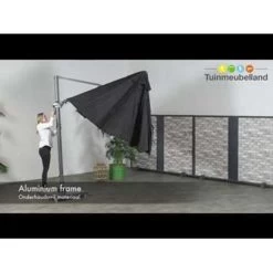 Garden Impressions Hawaii Zweefparasol Ø350 Cm Donker Grijs -Buitenparasols Winkel 1000003885 0103