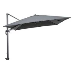 Garden Impressions Zweefparasol 300x300 D. Grijs Met Voet En Hoes -Buitenparasols Winkel 1000003894 0103