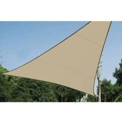 Velleman Schaduwdoek Driehoek 3,6x3,6x3,6m Champagne Metset -Buitenparasols Winkel 1000006775 0110