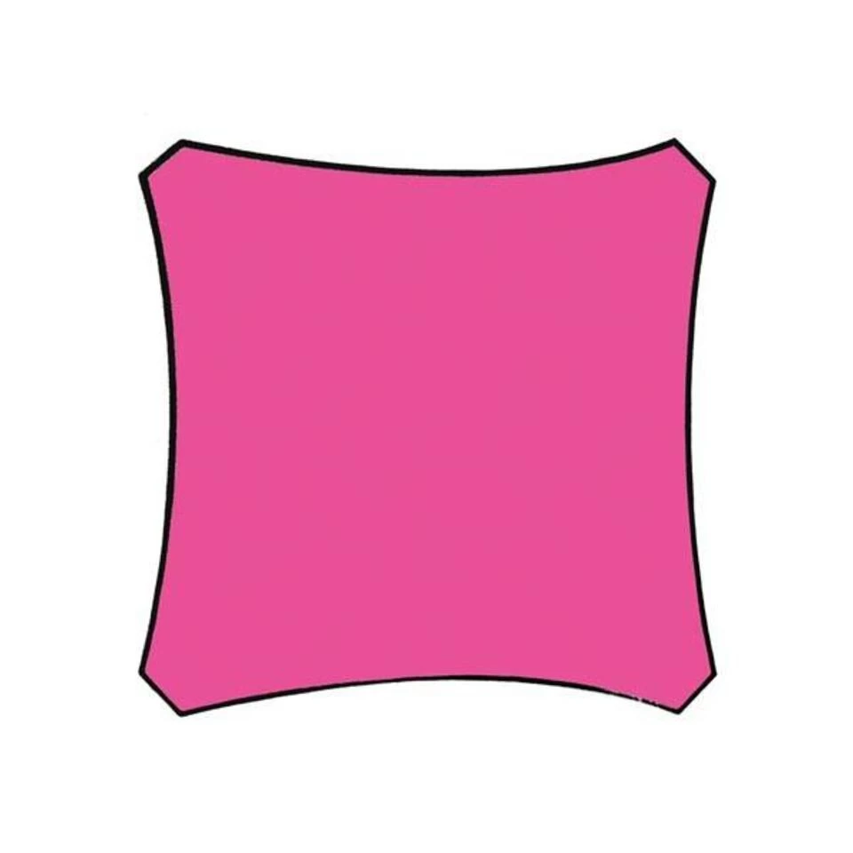 Velleman Schaduwdoek Vierkant 3,6x3,6 Fuchsia 3 Velleman Schaduwdoek Vierkant 3,6x3,6 Fuchsia