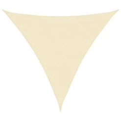 VidaXL Zonnescherm HDPE Driehoekig 5x5x5 M Crémekleurig
