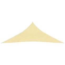 VidaXL Zonnescherm HDPE Driehoekig 5x5x5 M Beige