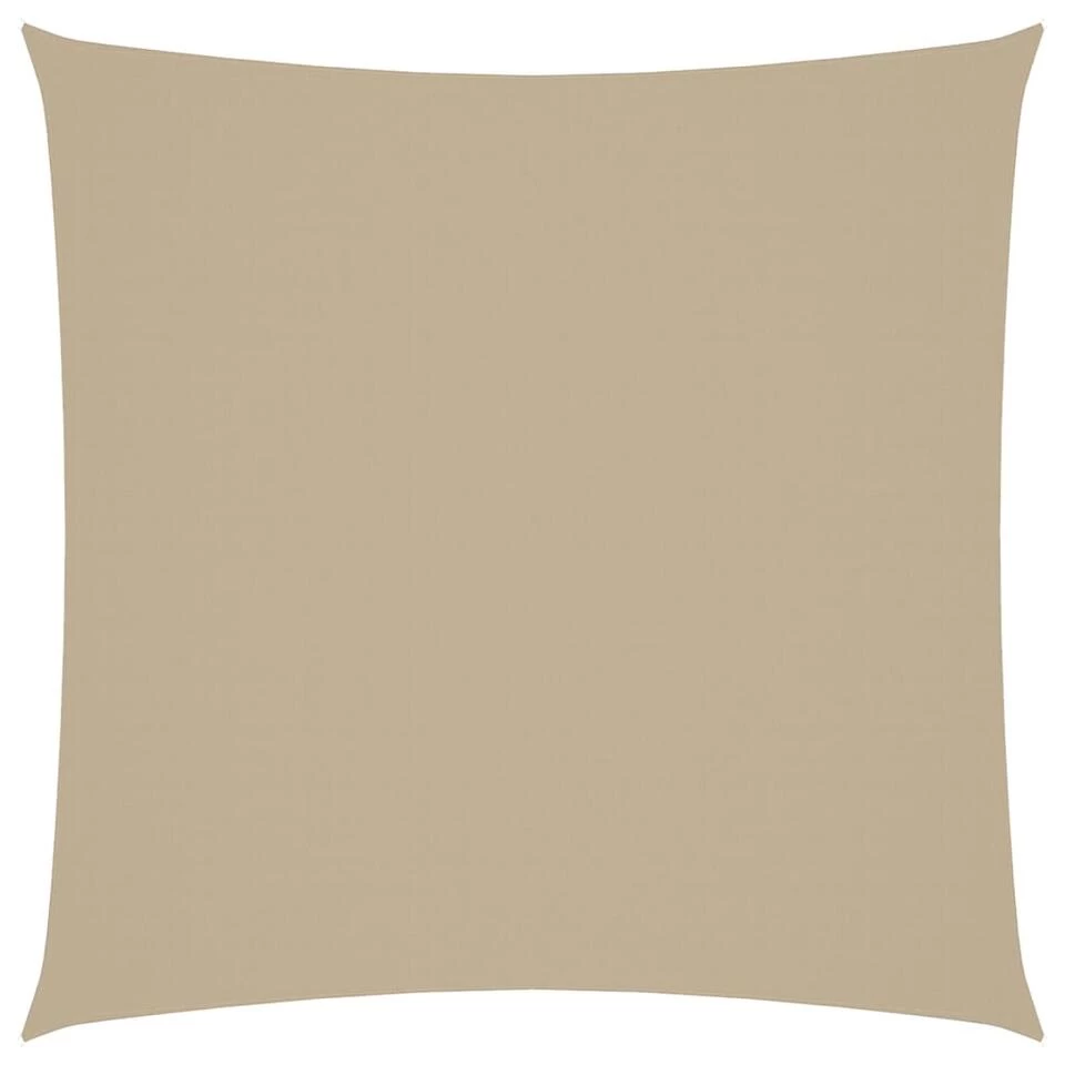 VidaXL Zonnescherm Vierkant 3,6x3,6 M Oxford Stof Beige 3 VidaXL Zonnescherm Vierkant 3,6x3,6 M Oxford Stof Beige