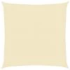 VidaXL Zonnescherm HDPE Crème Vierkant 3,6x3,6 M -Buitenparasols Winkel 1000009485