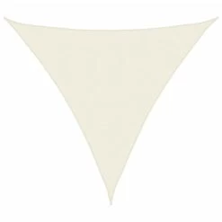 VidaXL Zonnescherm Driehoekig 3,6x3,6x3,6 M Oxford Stof Crèmewit