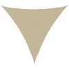 VidaXL Zonnescherm Driehoekig 5x5x5 M Oxford Stof Beige -Buitenparasols Winkel 1000009494