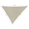 Shadow Comfort Driehoek 4x4,5x5m Sahara Sand -Buitenparasols Winkel 1000013748