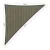 Shadow Comfort 90 Graden Driehoek 3x3x4,2m Desert Storm -Buitenparasols Winkel 1000013756