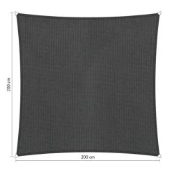 Shadow Comfort Vierkant 2x2m Carbon Black