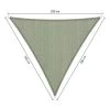 Shadow Comfort Driehoek 2x2x2m Moonstone Green -Buitenparasols Winkel 1000013776