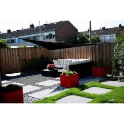 Sunfighters Driehoek 6 Meter Zwart -Buitenparasols Winkel 1000013777 0110