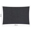 Shadow Comfort Rechthoek 2x4m DuoColor Carbon Black Metset -Buitenparasols Winkel 1000013778