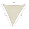 Sunfighters Driehoek 3,5x4x4,5 Ivoor -Buitenparasols Winkel 1000013791
