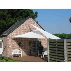Sunfighters Driehoek 6 Meter Ivoor -Buitenparasols Winkel 1000013804 0110