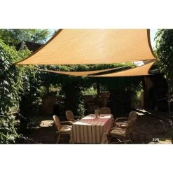 Sunfighters Schaduwdoek Driehoek 5x5x5m Zand -Buitenparasols Winkel 1000013817 0110