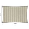 Shadow Comfort Rechthoek 2x4m Sahara Sand Met Bevestigingsset -Buitenparasols Winkel 1000013846