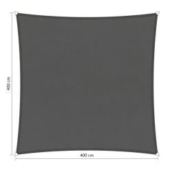 Shadow Comfort Waterafstotend, Vierkant 4x4m Vintage Grey Metset