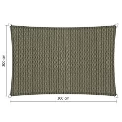 Shadow Comfort Rechthoek 2x3m Desert Storm