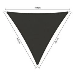 Shadow Comfort Waterafstotend, Driehoek 4x4x4,m Warm Grey Metset