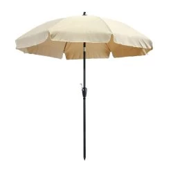 Madison - Parasol Lanzarote Round Ecru - 250cm - Beige -Buitenparasols Winkel 1000036302 0101