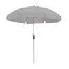 Madison - Parasol Lanzarote Round Grey - 250cm - Grijs -Buitenparasols Winkel 1000036320