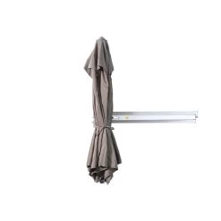 Easysol Muurparasol - Hexagonaal / Rond - 250 Cm Diameter - Taupe -Buitenparasols Winkel 1000045913 0103