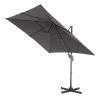 ACAZA Kantelbare Zweefparasol 250x250 Cm, Vierkant, Donker Grijs -Buitenparasols Winkel 1000047018