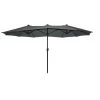 SenS-Line - Marbella Parasol Grijs 270x450 Cm - Grijs -Buitenparasols Winkel 1000049251
