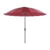 Beliani Marktscherm BAIA - Rood Polyester -Buitenparasols Winkel 1000069786