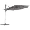 Beliani Cantilever Parasol SAVONA II - Grijs Polyester -Buitenparasols Winkel 1000069797