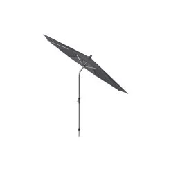 Platinum Riva Stokparasol 3 M. Rond - Antraciet Met Voet En Hoes -Buitenparasols Winkel 1000073231 0102
